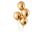 © Usman - Gold balloons on white background