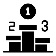 Sticker - Position ranking board, icon of leaderboard

