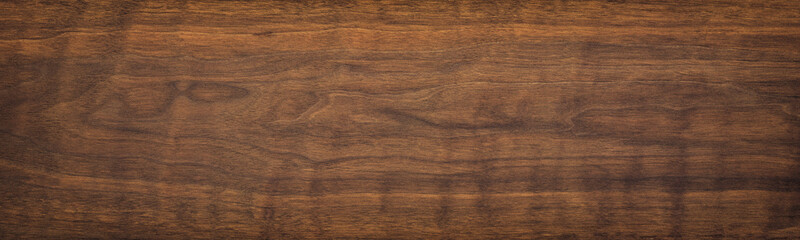 Poster - dark board background, wood texture. arboreal table or wall surface