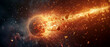 © OHMAl2T - a meteor fragment disintegrating in the atmosphere, revealing intricate patterns of light and shadow