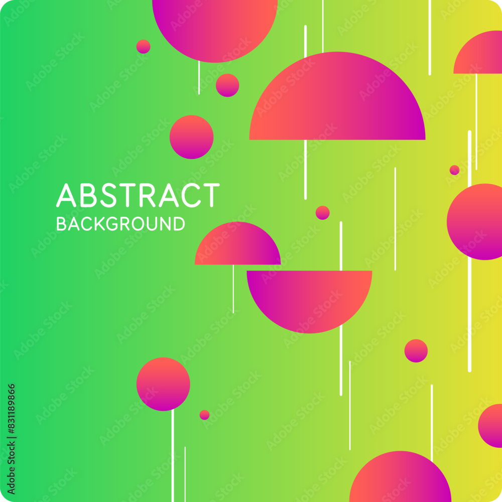 Background with abstract shapes. A template for design and creativity ...