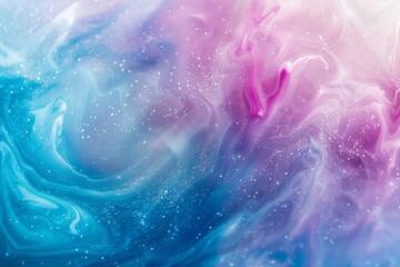 Wall Mural - enchanting pastel galaxy swirl with glimmering stars
