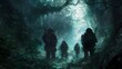 © Everything by Rachan - Covert Military Operatives Advancing Through Mysterious Misty Forest Landscape