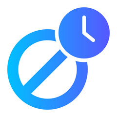 temporary business closure gradient icon