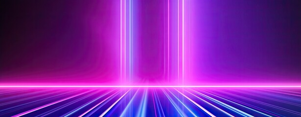 Poster - Ultraviolet abstract neon light background