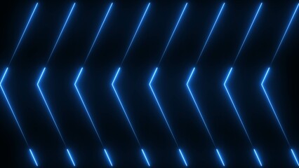 Abstract blue color neon line background concept 4k illustration .