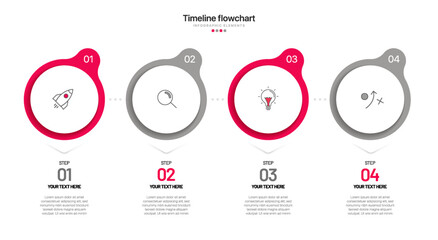 Poster - Timeline infographic design with 6 options or steps. Infographics for business concept. Can be used for presentations workflow layout, banner, process, diagram, flow chart, info graph, annual report.