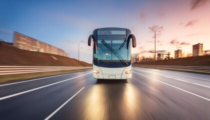 Bus on the road