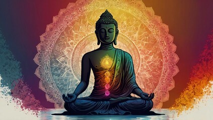 Chakra_concept_Inner_love_light_and_peace_Buddha_