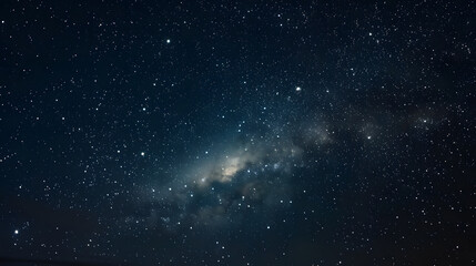 Wall Mural - a starry sky with a large galaxy in the background