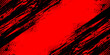 © WzKz - Black and Red Grunge Brush Background with Halftone Effect. Retro Grunge Background