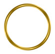 © Pigeon  - Gold circle frame on transparent background