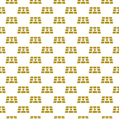 Poster -  Solar panel and sun icon seamless pattern on white