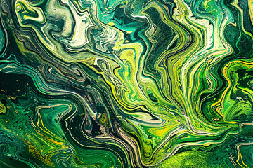 Abstract textured green malachite mineral background.