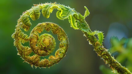 Wall Mural - Ferns are known as Polypodiophyta or as a subgroup of Tracheophyta