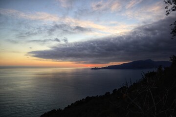 Wall Mural - sunset over the sea