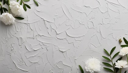 Wall Mural - light gray stucco texture background premium white wallpaper with copy space