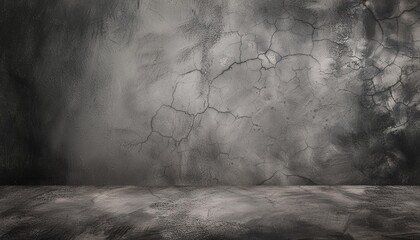 Wall Mural - grunge concrete wall dark and grey color for texture vintage background