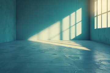 Wall Mural - the room is empty with sunlight in a loft style.  space for text