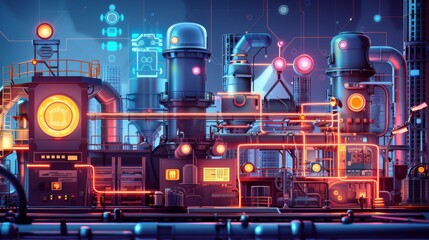 Industry and technology concept.