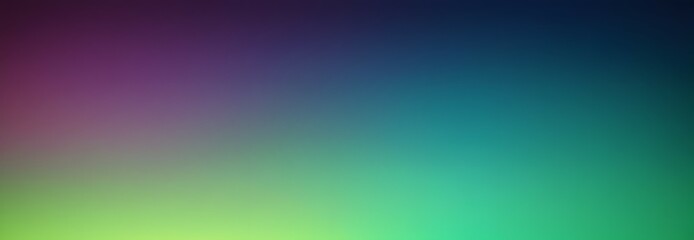 Wall Mural - Gradual blur seamless grainy gradient background blue, purple and neon green