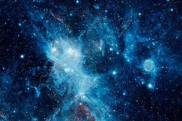 Wall Mural - beautiful blue space. elements of this image furnished by nasa