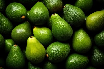 avocado with water drops, generative ai