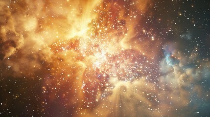 stellar galaxy with nebula and stars: space background