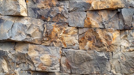 Wall Mural - Background Stone,Rough granite wall with a large blank section for product placement or advertisements.