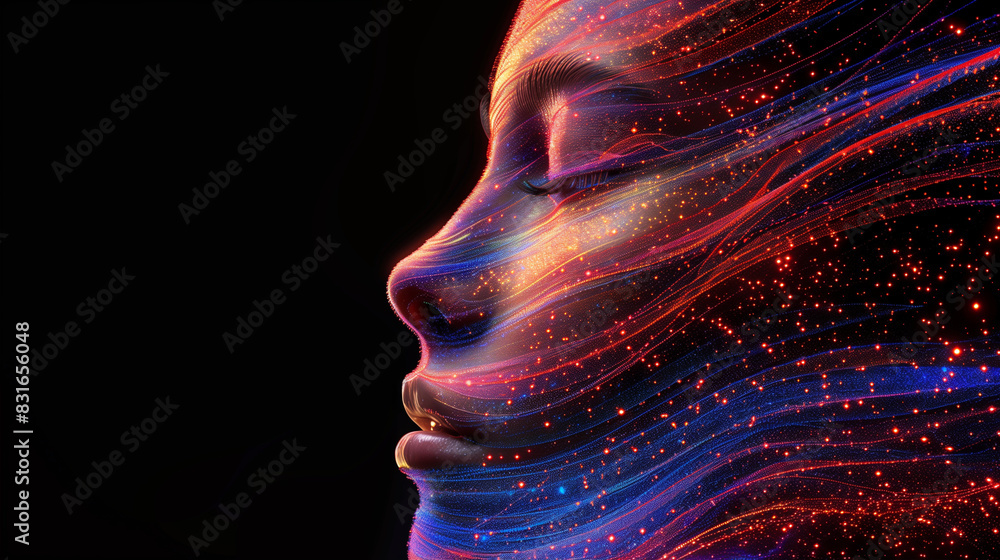 Human Explode Human head and brain.Deep learning , Machine learning and artificial ...