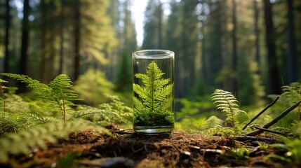 Canvas Print - fern in the forest