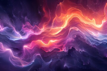 Wall Mural - Abstract fluid neon color 3d effect background banner design multipurpose