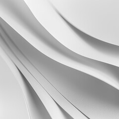 Wall Mural - Graceful white curves entwine in a mesmerizing play of light and shadow