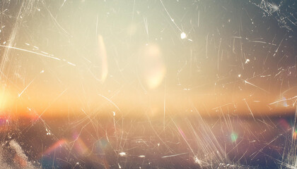 Wall Mural - background of retro film overly, image with scratch, dust and light leaks; vintage tone color; abstr