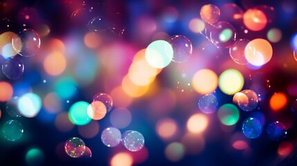 bokeh abstract texture. colorful. defocused background. blurred bright light. circular points