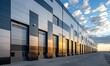 © Dekastro - modern warehouse industrial park exteriors with shinny board panels on the walls