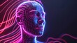 © Justlight - A virtual avatar with glowing neon lines symbolizing the need for constant adaptation and updates to maintain a valid digital identity.