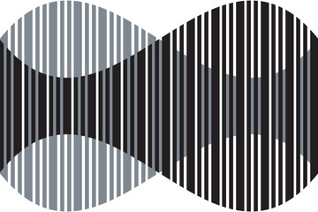 Wall Mural -  simple abstract black grey ash color seamlees geometric line pattern a black and white image of a black and white striped design with a black and white design