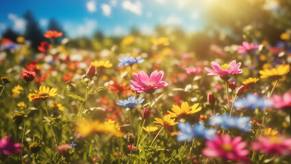 field of flowers