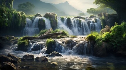 Wall Mural - waterfall