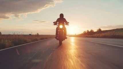 Wall Mural - The rider is wearing a helmet and gloves