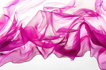 Wall Mural - vibrant magenta hues mingle in a lively dance across a clean white canvas, exuding energy and vitali