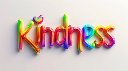 Wall Mural - a vibrant 3D rainbow-colored 