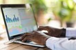 © Cheetose - Analyzing Stock Market Trends: Business Professional Reviewing Graphs on Laptop Screen