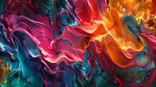 3D Illustration Of Abstract Expressionism, Featuring A Chaotic Blend Of Vibrant Colors, Dynamic Shapes, And Intricate Textures, Creating A Visually Captivating And Emotionally Charged Composition In