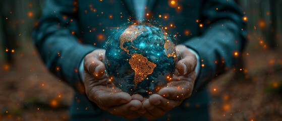 The global business structure of networking. Analysis and data exchange customer connection, HR recruitment and global outsourcing, Customer service, Teamwork, Strategy