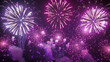 © Muhammad - Upscale events dazzle with purple and fuchsia fireworks lighting up the night,