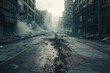 © oleg525 - Generative ai on theme of city destroyed street flooded after massive floods and natural big rains