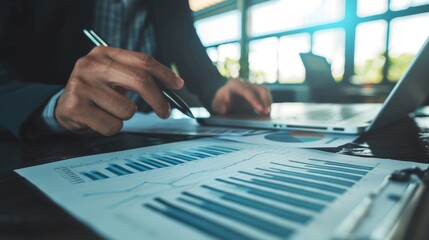 Poster - Banking business, finance and investment concept.