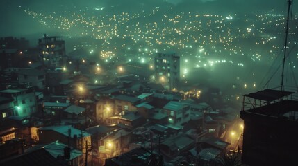Aufkleber - city lights